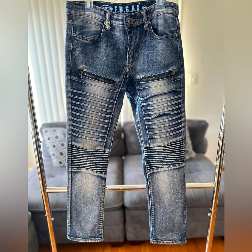 F.U.S.A.I Stretch Jeans Boys   Size 12